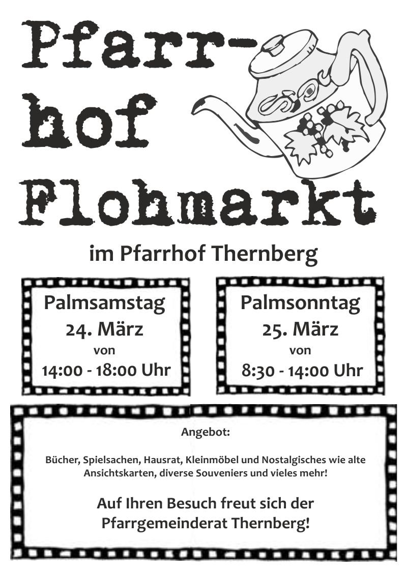 Pfarrhof-Flohmarkt 2018